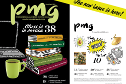 Check out the digital edition of the latest issue of PMG.