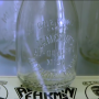Glass milk bottle