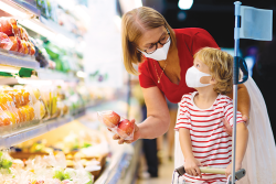 Produce and face masks