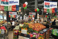 Jersey Fresh signage throughout a produce department