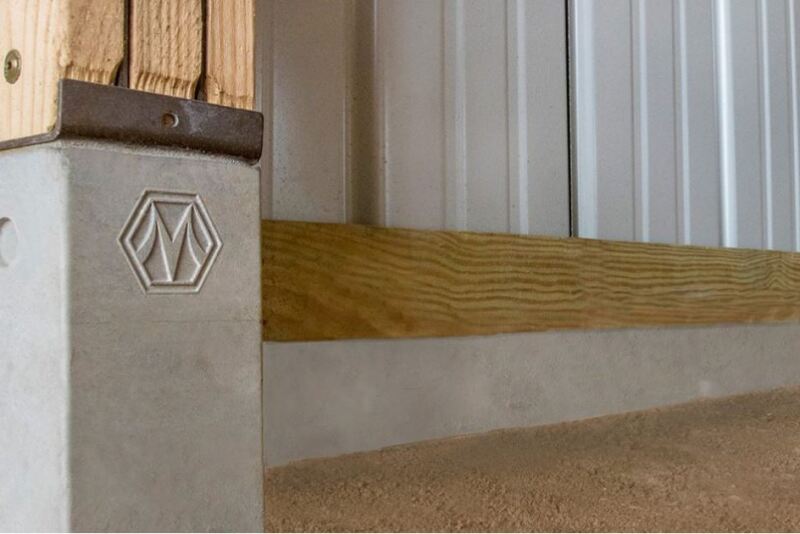 A new, patented concrete splashboard is now being offered by Morton Buildings to make post-frame buildings stronger and more durable by completely removing structural wood from touching the ground. 