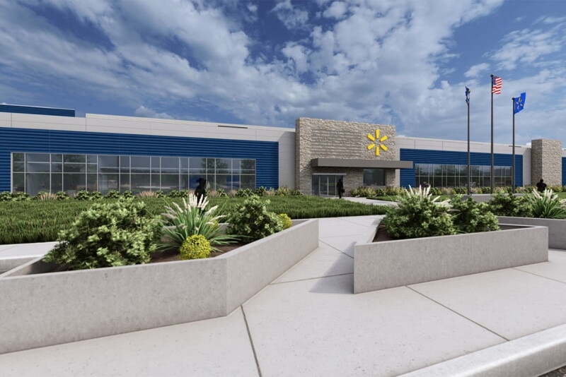 Artist rendition of Walmart's new facility. 