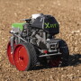 The latest Fendt Xaver is outfitted with Precision Planting components and plants seeds 24 hours a day, has sub-inch precision, and uses features a lightweight electric design producing zero emissions.