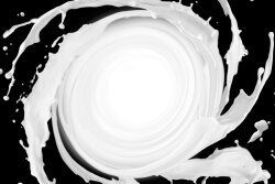Milk swirl.