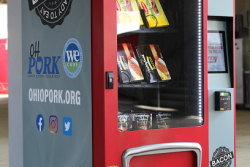 Ohio Pork Council is using the vending machine to help educate consumers.
