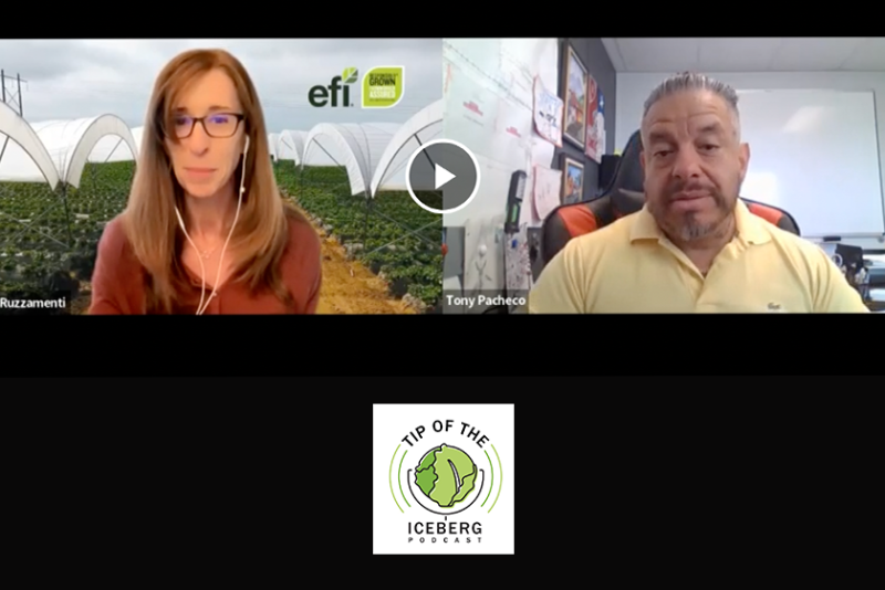 two people doing an interview on camera