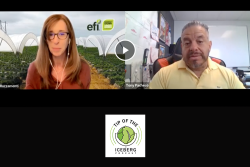 two people doing an interview on camera
