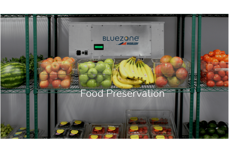Bluezone by Middleby air purifiers can be  used in walk-in coolers and help extend the shelf life of fruits and vegetables, according to the company.