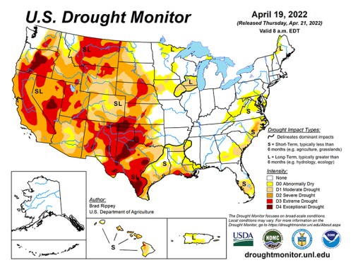 Drought Monitor 4-21-22