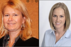 Drs. Jessica Gernhard (left) and Callie Willinham, respectively, are on the ballot.