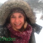 amy in snow