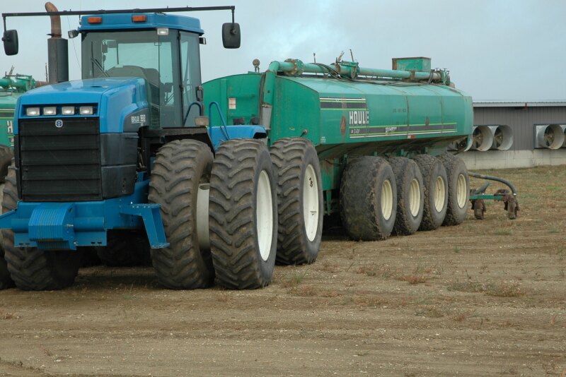 Manure tanker.