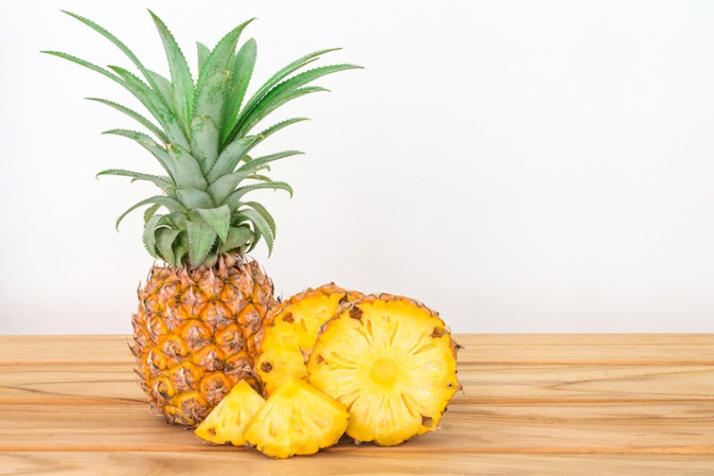 Pineapple on a table