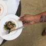 At the closing reception of the July 21-22 PMA Foodservice Conference & Expo in Monterey, Calif., attendees enjoyed garlic mushroom risotto with microgreens, a dish created by Chef Shaun O’Neale — owner and executive chef of Larrea, Las Vegas.