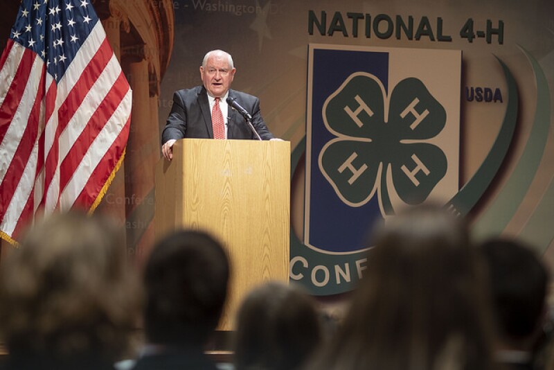 U.S. Secretary of Agriculture Sonny Perdue 
