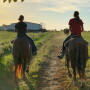 Wareham's daughters helped him gather and sort cows recently.
