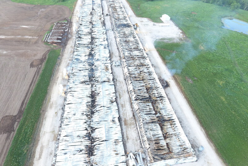 “I can distinctly remember where I was and what it sounded like when the farm manager called and said the barns are fully engulfed. There was nothing left. I will never forget the sound of his voice or the feeling of helplessness I felt in that moment," says Anthony Russo, general manager of Spring Lake Pork.