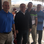 C&C Produce owners Nick Conforti, Joe Cali and John Conforti, entertain Gary Flosi of Miracle Transportation (2nd from left) at C&C’s 25th anniversary celebration May 4.