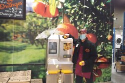 Fresh-squeezed orange juice is a top seller at the Sunripe Freshmarket location in the Hyde Park section of London, Ontario, says Randy Jeffery, produce manager. Juice is squeezed twice a week in front of customers so they can see that it’s fresh, Jeffery says