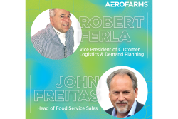 two white guy headshots on blue-green graphics