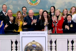 Opening bell at New York Stock Exchange