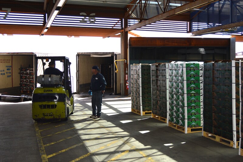 Workers unload fresh produce imported from Mexico for inspection by U.S. Customs and Border Protection at the Mariposa Land Port of Entry in Nogales, Ariz. Imports of several fresh produce items from Mexico have increase significantly in recent years. 