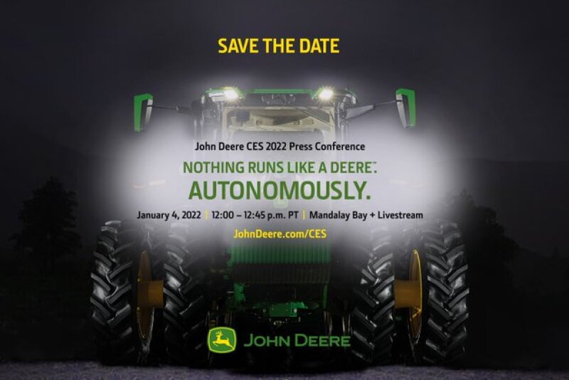 In social media posts, John Deere is giving a peek behind the curtain for what’s coming. 