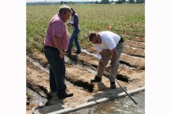 FDA officials learned about agricultural water testing during a field trip a few years ago.