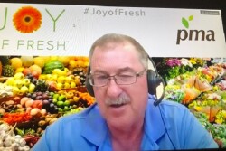  Ed Treacy, vice president of supply chain and sustainability for the Produce Marketing Association, moderated a PMA Virtual Town Hall meeting on June 24 on sustainable packaging.