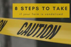 Caution Farm Vandalism