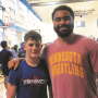 Hunter Shike and Gable Steveson at a wrestling camp