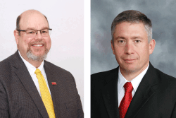 Harmon (L) and Thomson (R) join the College of Agriculture and Life Sciences at Iowa State University.