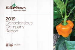 Wholesum details sustainability measures in its Conscientious Company Report