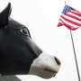 Cow Statue American Flag