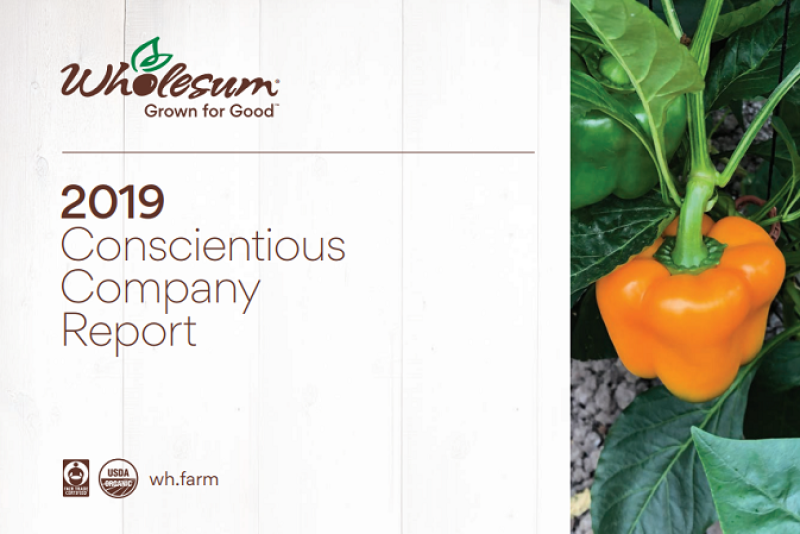 Wholesum details sustainability measures in its Conscientious Company Report