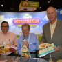  Andre Rohrman, sales representative for Mountain King Potatoes, with Cary Hoffman, president of Mountain King and John Pope, vice president of sales and marketing, with the Houston based company. 