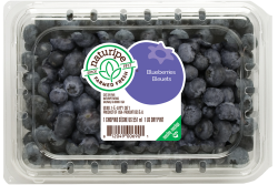Naturipe Farms 1-pint clamshell packaging for blueberries.