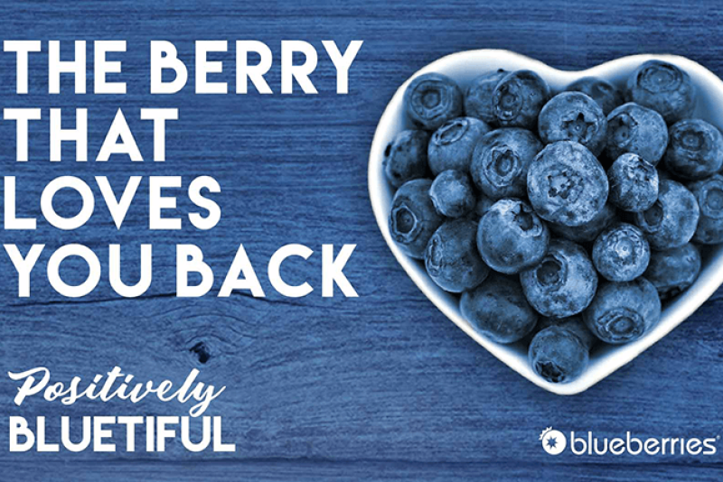  The U.S. Highbush Blueberry Council's Positively Bluetiful marketing campaign aims to increase demand from moderate consumers of blueberries.