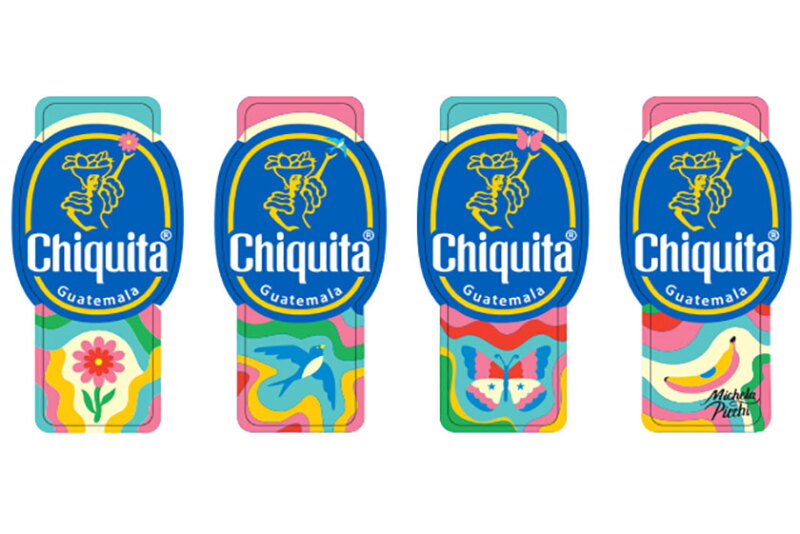  Chiquita's new spring-inspired stickers.