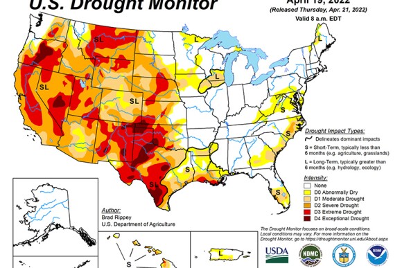 Drought Monitor 4-21-22