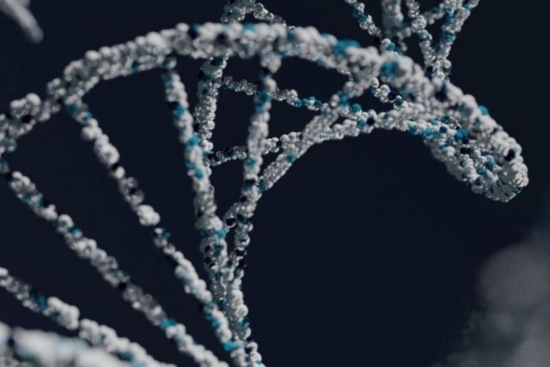 Genetics - DNA Molecule Helix Spiral