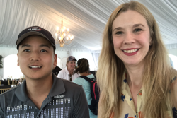 Justin Chang and The Packer's Northeast editor, Amy Sowder, attend Eastern Produce Council's 44th annual golf tournament at Royce Brook Golf Club in Hillsborough, N.J., June 1.