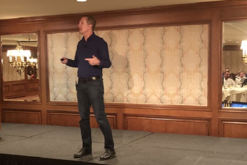 Blair Richardson, president and CEO of Potatoes USA, spoke Aug. 30 at the Idaho Growers Shipper Association convention.