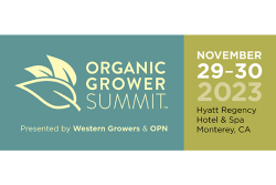 2023 Organic Grower Summit graphic
