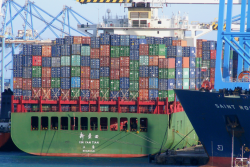 Cargo Container at loading dock
