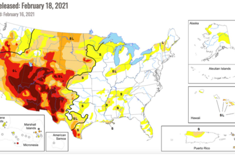 “Over the last 20 years, we’ve never seen a drought situation looking like this through February," says Nutrien Ag Solutions' Eric Snodgrass.