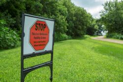 Biosecure Facility Sign