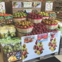pear display at supermarket
