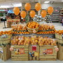 Store display of citrus