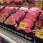 Fresh beef in the meat case at a Safeway grocery store in Colorado.

